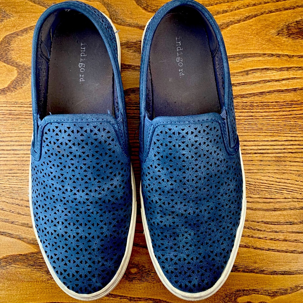 Indigo Slip On dress/Casual shoe